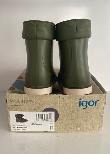 Erkek Çocuk Yeşil 24 numara ıgor bot - Görsel 2