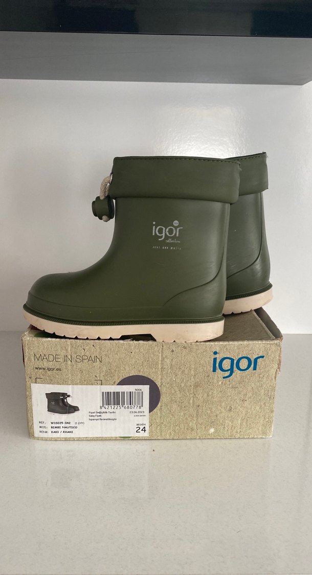 Erkek Çocuk Yeşil 24 numara ıgor bot - Görsel 3