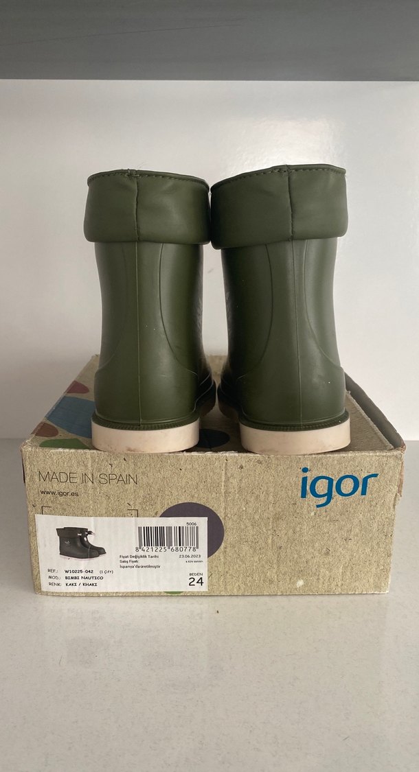 Erkek Çocuk Yeşil 24 numara ıgor bot - Görsel 2