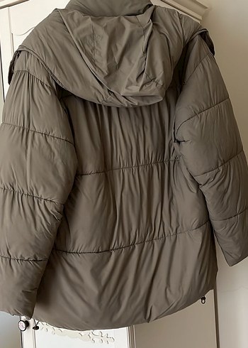 Zara Bej Midi Kadın Kışlık Mont
