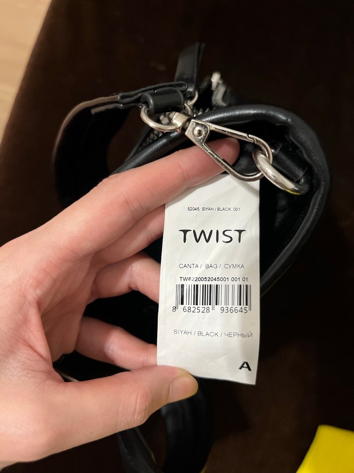 Siyah Deri Fermuarlı Kadın Çanta - Görsel 5