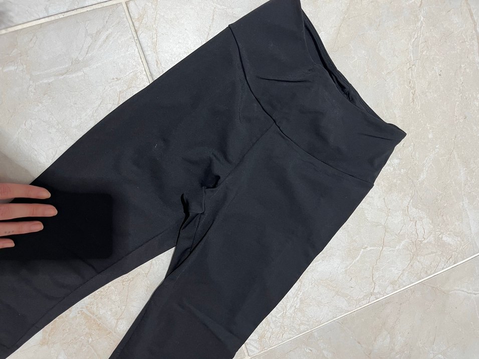 Siyah Midi Fit tayt - Görsel 4