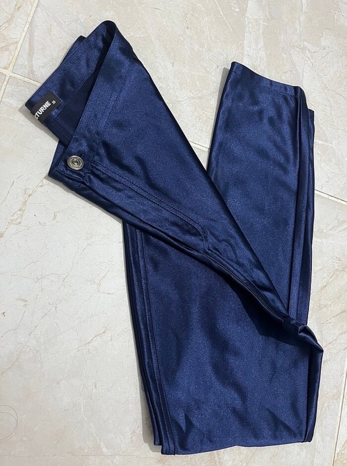 Parlak Mavi Tie-Dye Kadın Tayt - Görsel 2