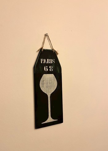  Beden Siyah Paris Temalı Duvar Dekoru