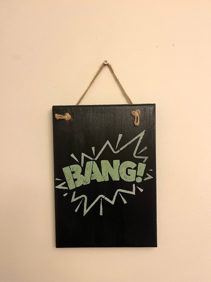 Bang! KTemalı Dekoratif Tabela - Görsel 2