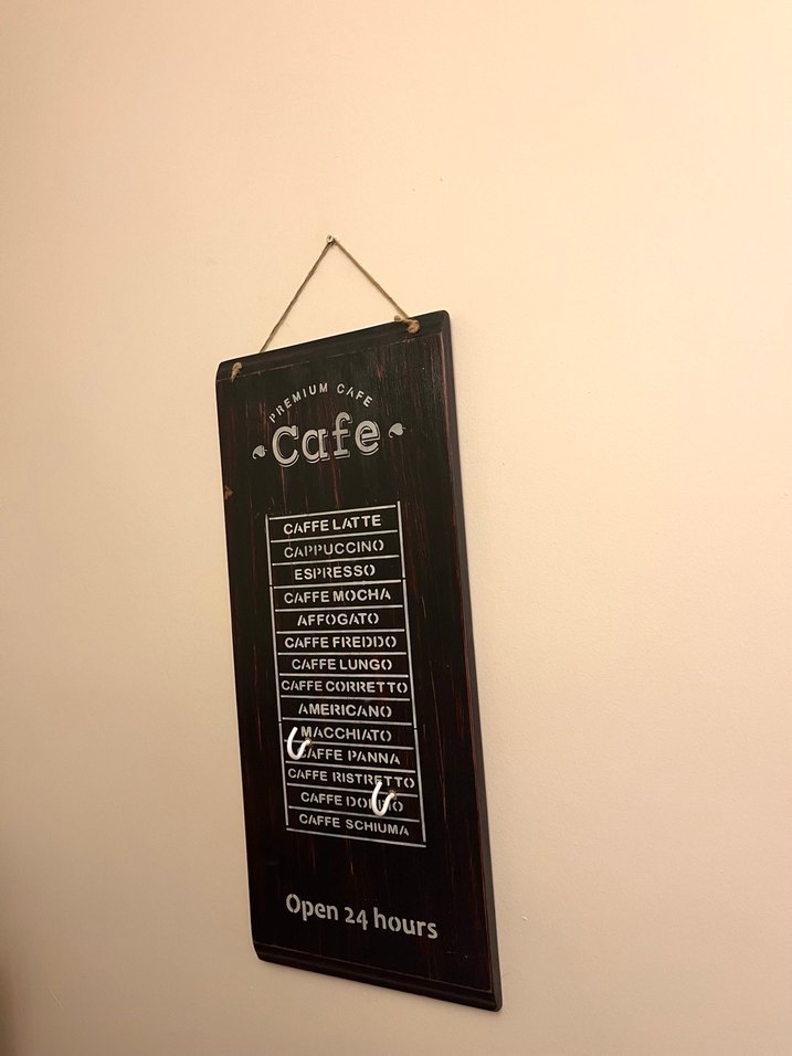 Kahve Çeşitleri Ahşap Askılı Duvar Panosu - Görsel 3