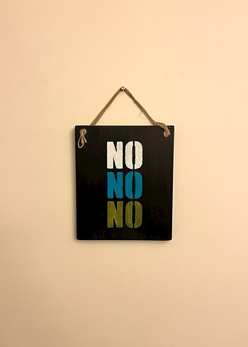 Siyah Askılı Dekoratif Ahşap Tablo - Görsel 2