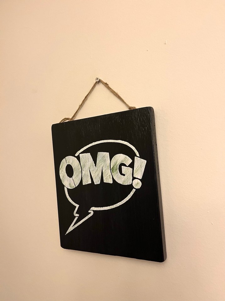 OMG! Komik Kitap Temalı Duvar Panosu - Görsel 3