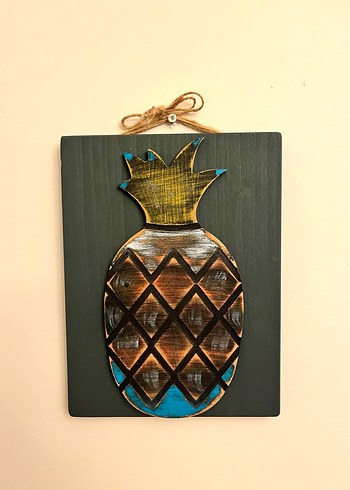 Kahverengi Ananas Duvar Dekoru - Görsel 2