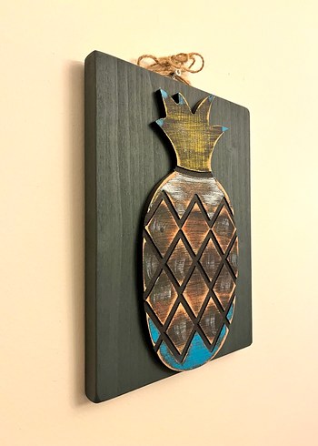 Kahverengi Ananas Duvar Dekoru - Görsel 3