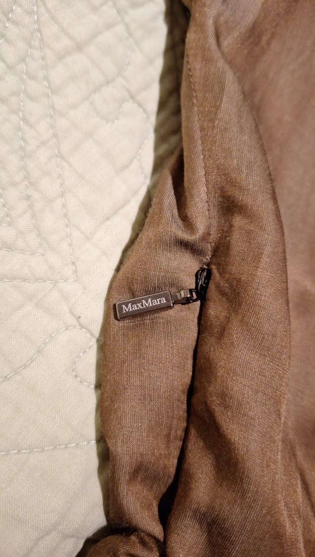 Bej V Yakalı Salaş Midi Elbise - Görsel 3