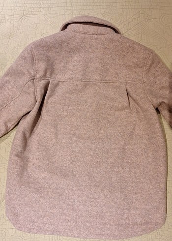 Düğmeli Bej Kadin Yün Ceket - Görsel 3