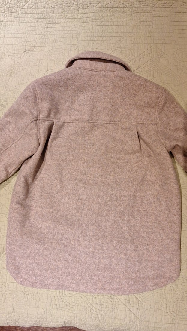 Düğmeli Bej Kadin Yün Ceket - Görsel 3