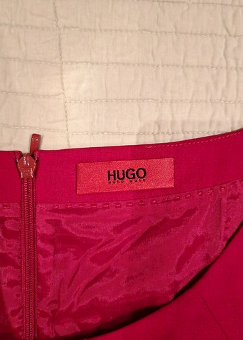 Kirmizi Midi Kalem Elbise - Görsel 2