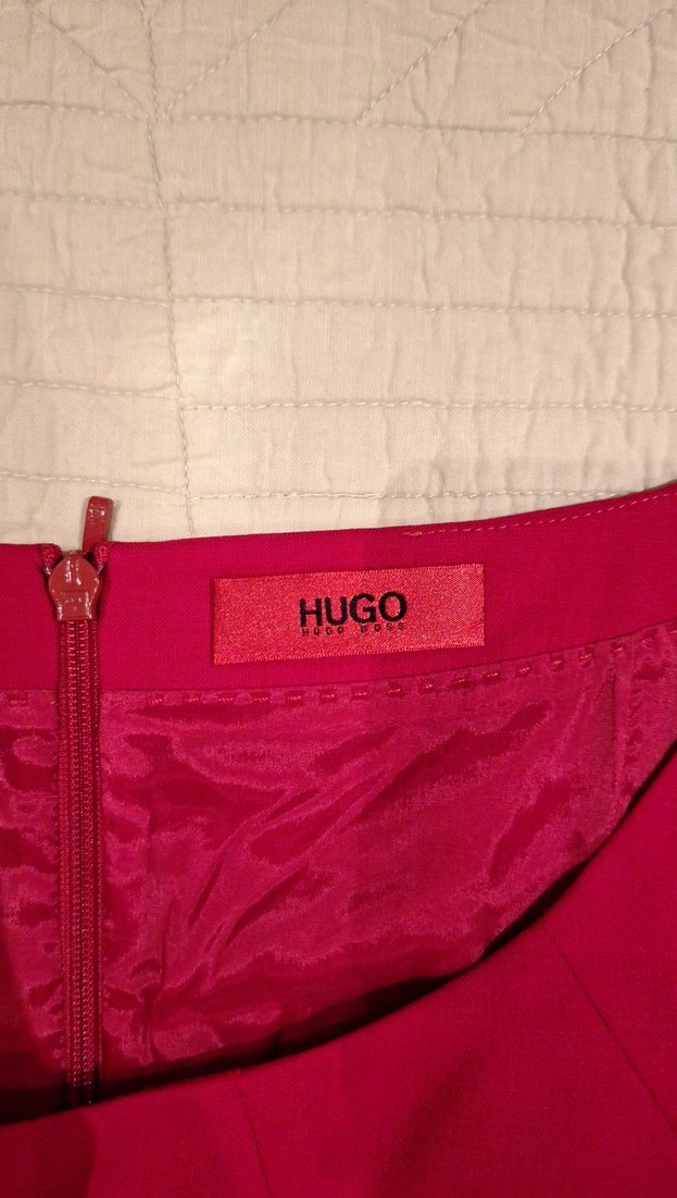 Kirmizi Midi Kalem Elbise - Görsel 2