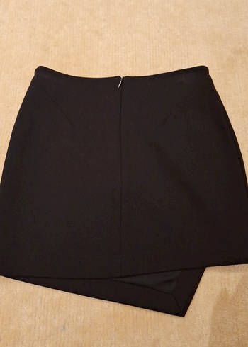 Siyah Düz Mini Etek - Görsel 2