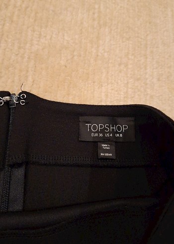 Siyah Düz Mini Etek - Görsel 3