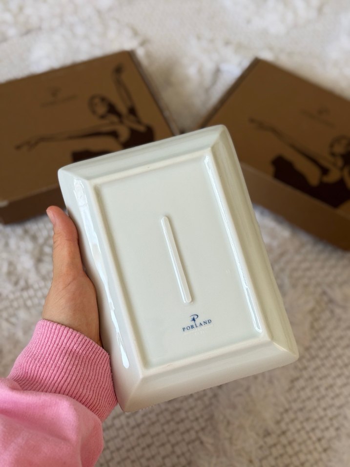 Mavi Desenli dikdörtgen morocco tabak - Görsel 2