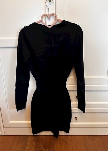 Mango Siyah Triko Elbise - Görsel 4