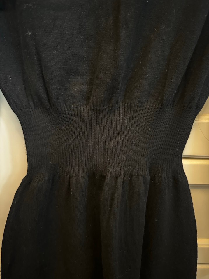 Mango Siyah Triko Elbise - Görsel 5