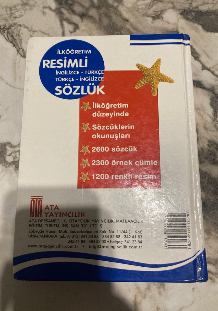 İlköğretim Resimli İngilizce-Türkçe Sözlük - Görsel 2