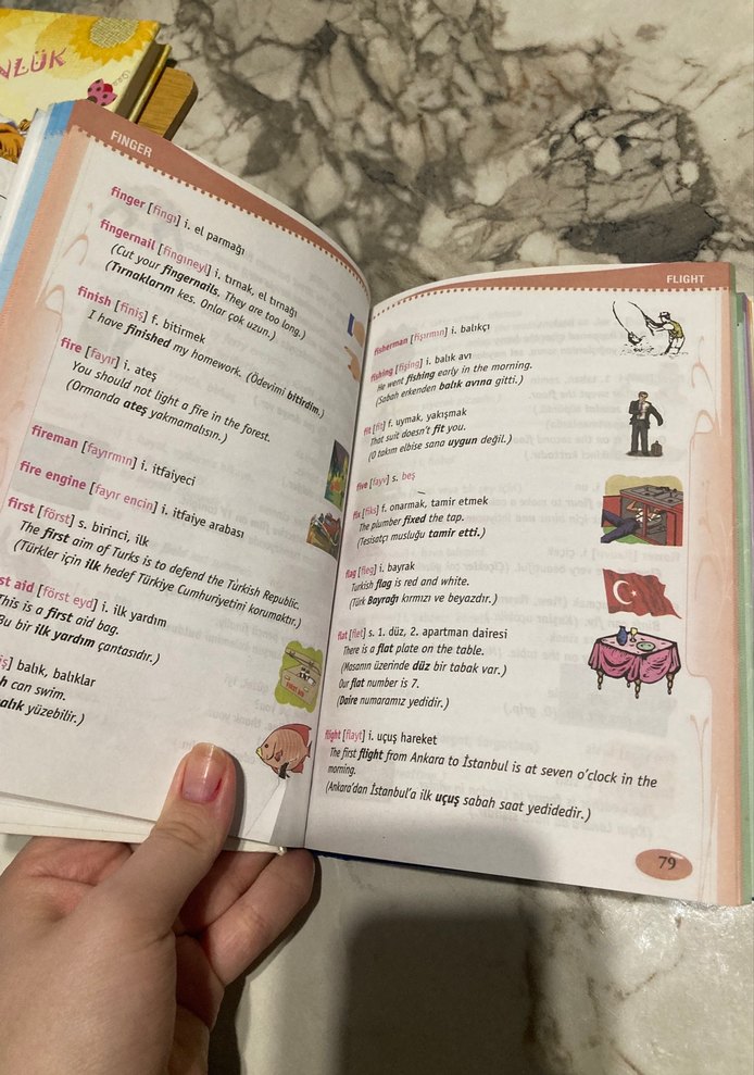 İlköğretim Resimli İngilizce-Türkçe Sözlük - Görsel 3