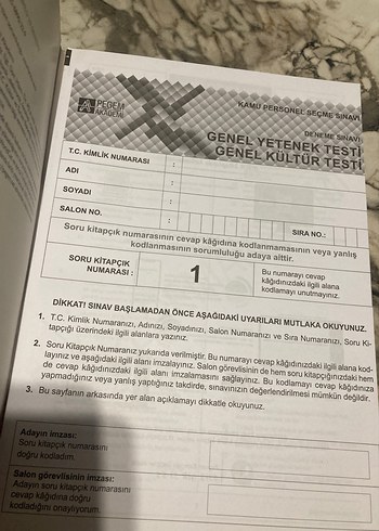 KPSS 2024 Ön Lisans Genel Yetenek ve Kültür Deneme Kitabı - Görsel 2