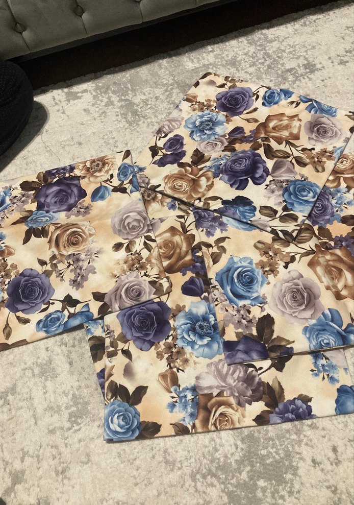 Çiçek Desenli Kadın Bohem Atkı 6 lı - Görsel 2