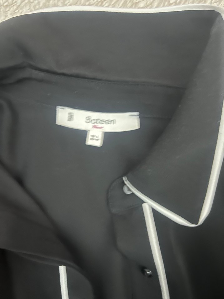 Siyah Kadın Uzun Kollu Gömlek - Görsel 2