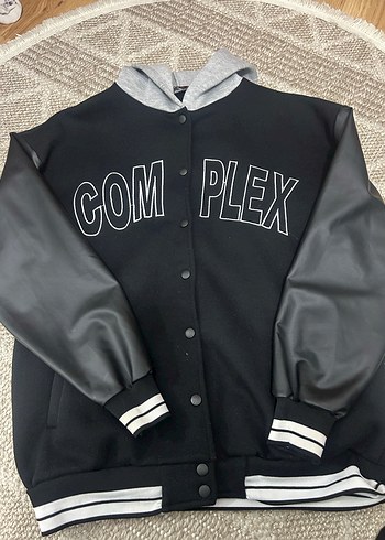 Düğmeli Gri Kadın Streetwear Ceket - Görsel 2