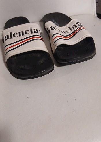 Balenciaga Beyaz Tokalı Erkek Terlik - Görsel 2