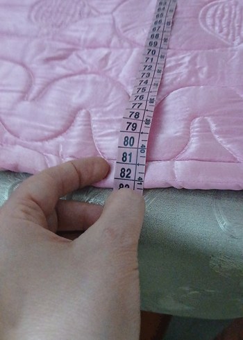 İşlemeli Parlak Pembe seccade - Görsel 9