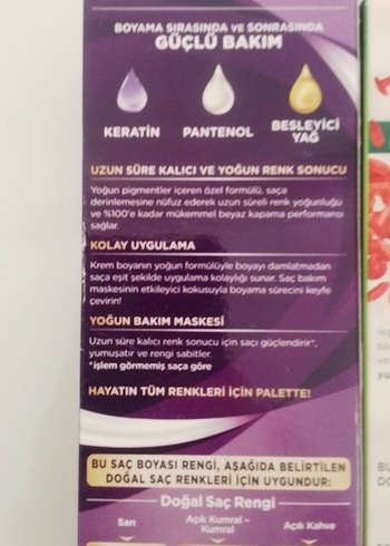 Palette Kalıcı Doğal Görünen Saç Boyası 7-77 & 8-77 - Görsel 3