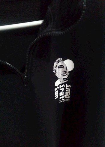 Kadın Siyah boğazı Fermuarlı Sweatshirt - Görsel 3