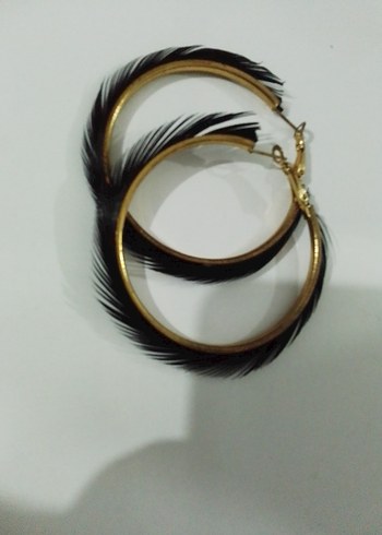 Püsküllü Siyah Bohem Küpe - Görsel 2