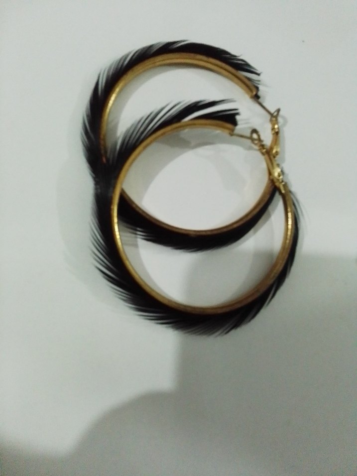 Püsküllü Siyah Bohem Küpe - Görsel 2