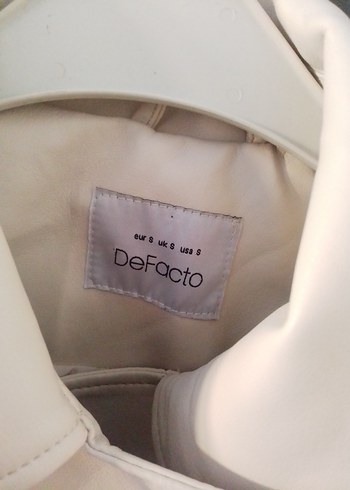 Beyaz Deri Kadın Ceket Fermuarlı - Görsel 2