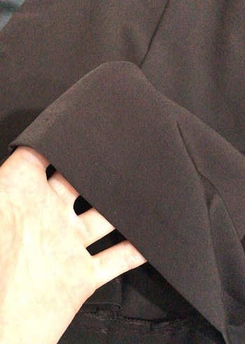 Kadın Kahverengi Pileli Kumaş Pantolon - Görsel 3