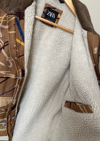 Zara Erkek Kamuflaj Desenli Ceket - Görsel 4