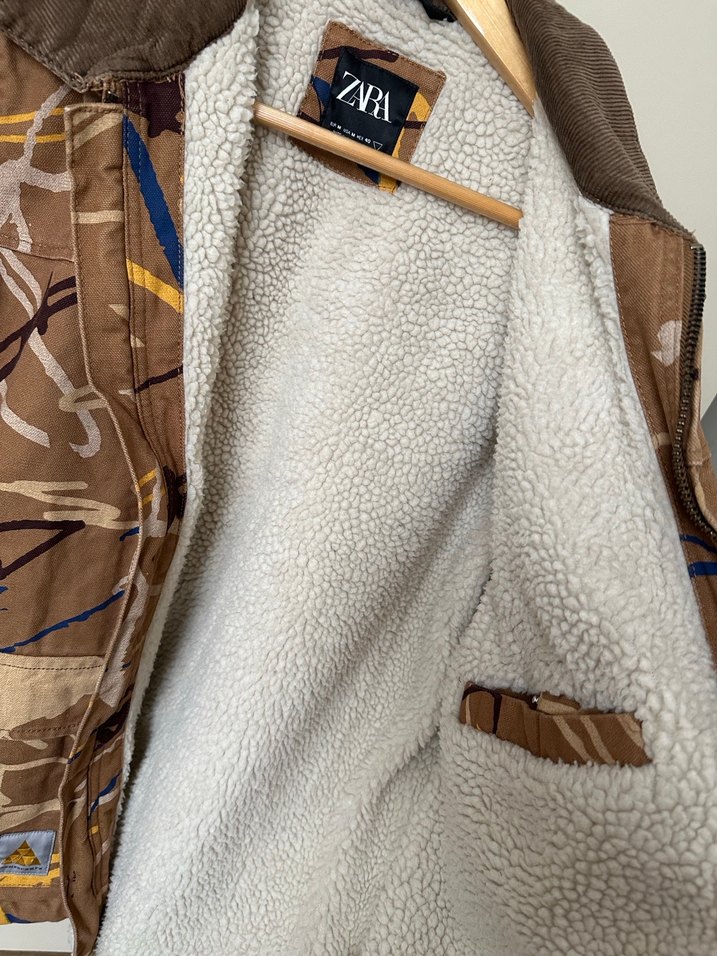 Zara Erkek Kamuflaj Desenli Ceket - Görsel 4
