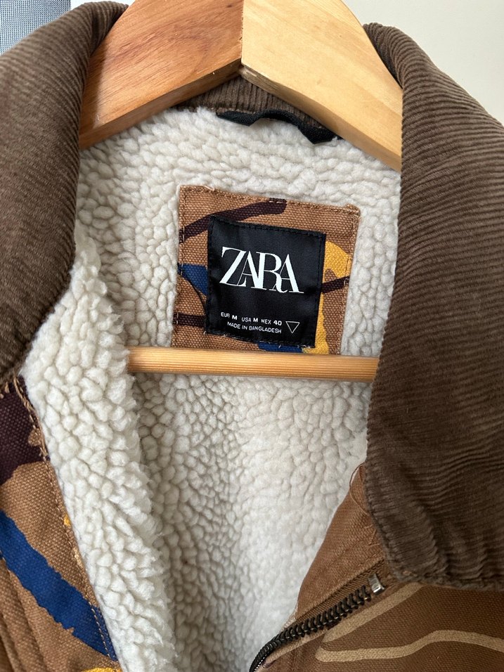 Zara Erkek Kamuflaj Desenli Ceket - Görsel 3