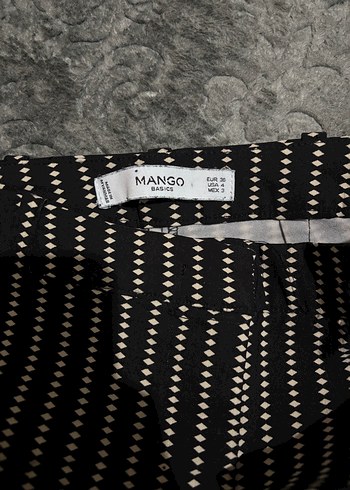 Mango Mango Çizgili Kadın Kumaş Pantolon