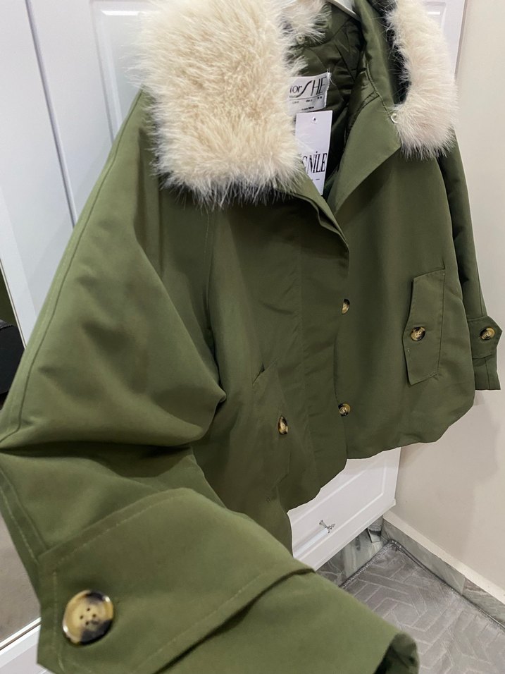 Kürk Detaylı Kadın ceket - Görsel 2