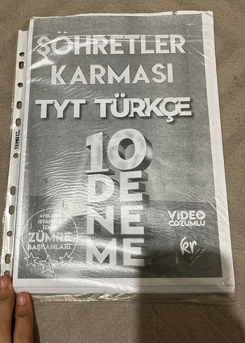 Sohretler Karması TYT Türkçe 10 Deneme Kitabı