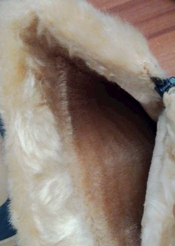 Gri Kürklü Kadın çizme - Görsel 3