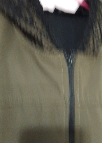 Bayan haki yeşil Fermuarlı Yağmurluk - Görsel 4