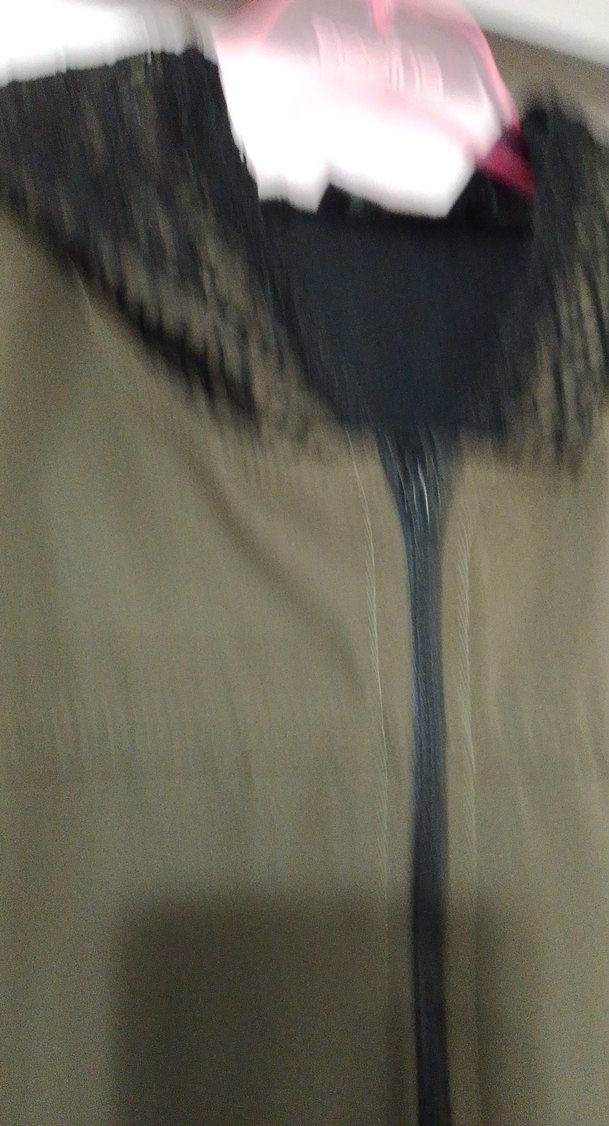 Bayan haki yeşil Fermuarlı Yağmurluk - Görsel 4