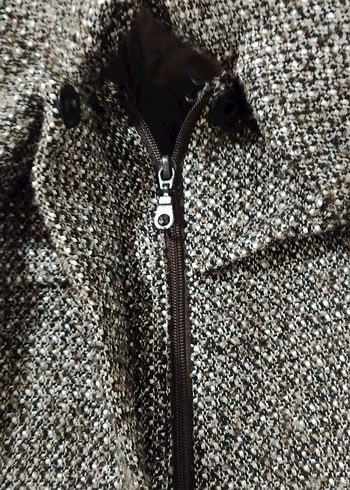 Kemer Detaylı şanel Uzun Kaban - Görsel 5