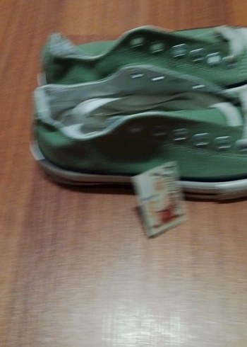 Yeşil Bağcıklı Kadın Spor Ayakkabı - Görsel 2