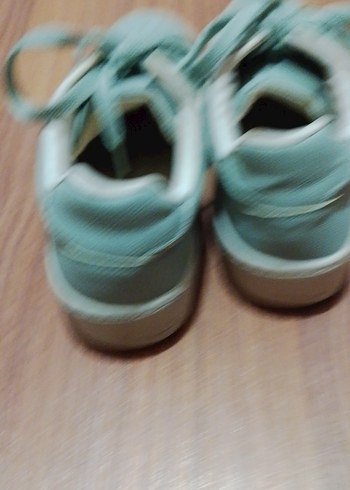 Yeşil Bağcıklı Kadın Spor Ayakkabı - Görsel 4